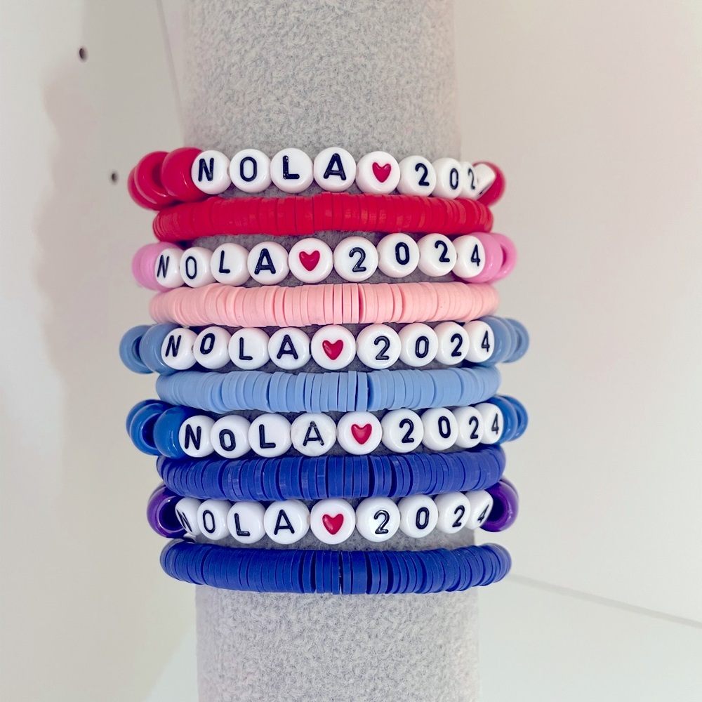 Handmade Friendship Bracelet Stack Taylor Swift Concert Cute Custom Jewelry